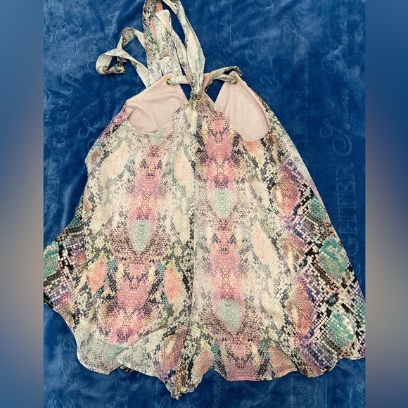 Show me your mumu pastel python mini dress size small - Picture 4 of 7